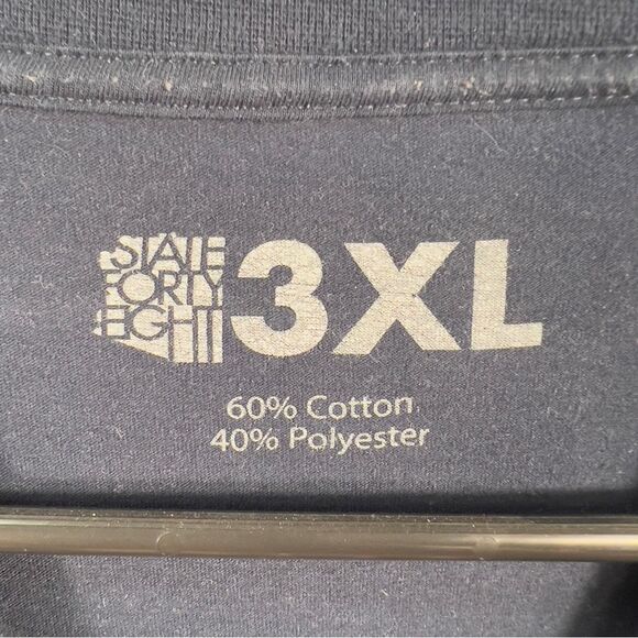 State Forty Eight Mens Crew Neck Saguaro Party Navy 0715 - Picture 4 of 6